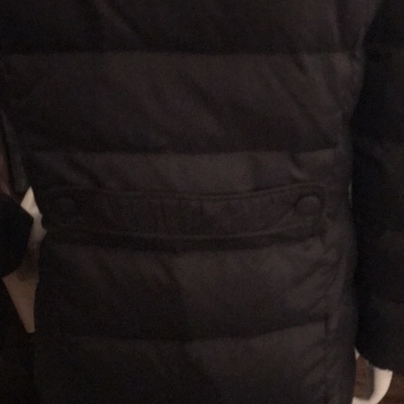 Preloved DKNY winter coat mid length detachable hood - Picture 5 of 9
